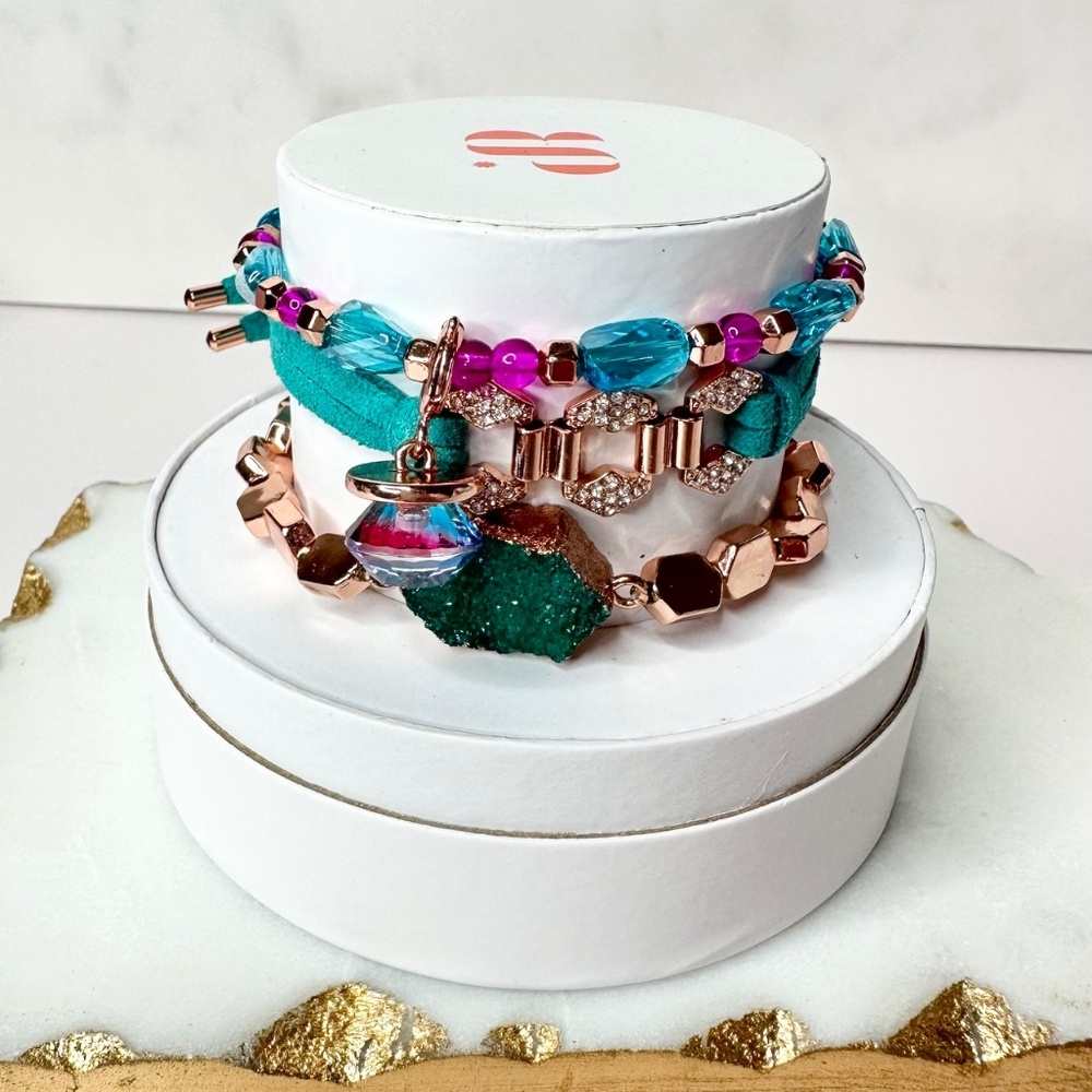 Bomb Party 2023 Summer Stack Ring Pop Glamour RBP6030 NWT